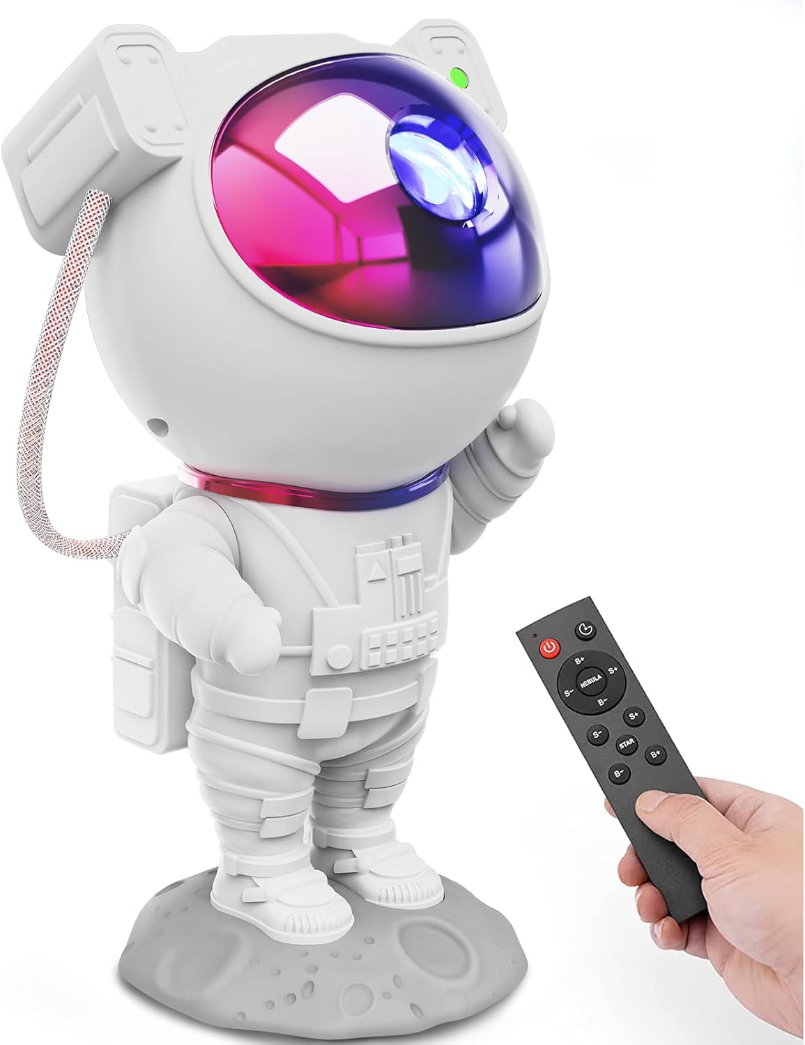 Star Projector Galaxy Night Light - Astronaut Space Projector, Starry Nebula Ceiling LED Lamp with Timer and Remote, Kids Room Decor Aesthetic, for Christmas & Birthdays