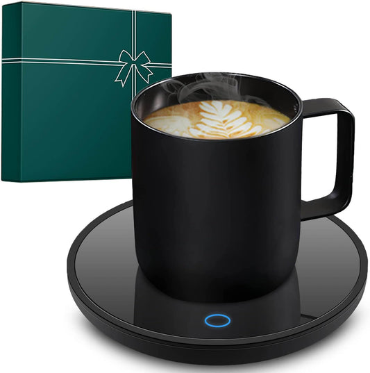 Candle Warmer & Coffee Mug Warmer, Electric Coffee Warmer with Aluminum Metal Panel, 131℉ Beverages Coffee Warmer for Heating Candle, Coffee, Milk, Tea, Cocoa, Gifts for Coffee Lovers