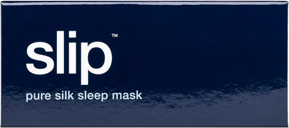 slip Pure Silk Sleep Mask - 100% Mulberry Silk, Ultra Soft & Comfortable, Blocks Light for Restful Sleep| Adjustable Strap for Perfect Fit, Gentle on Skin & Hair (Black - 1 Count Pack of 1)