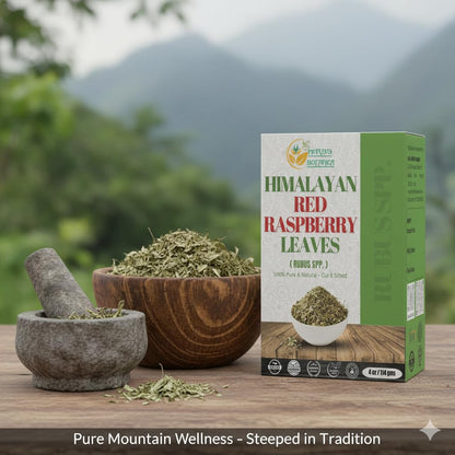 Herbs Botanica Himalayan Raspberry Leaf Premium Dried Red Raspberry Leaves for Herbal Tea, Infusions & DIY Blends Cut & Sifted Rasberry Leaf Tea 4 oz Resealable Pack