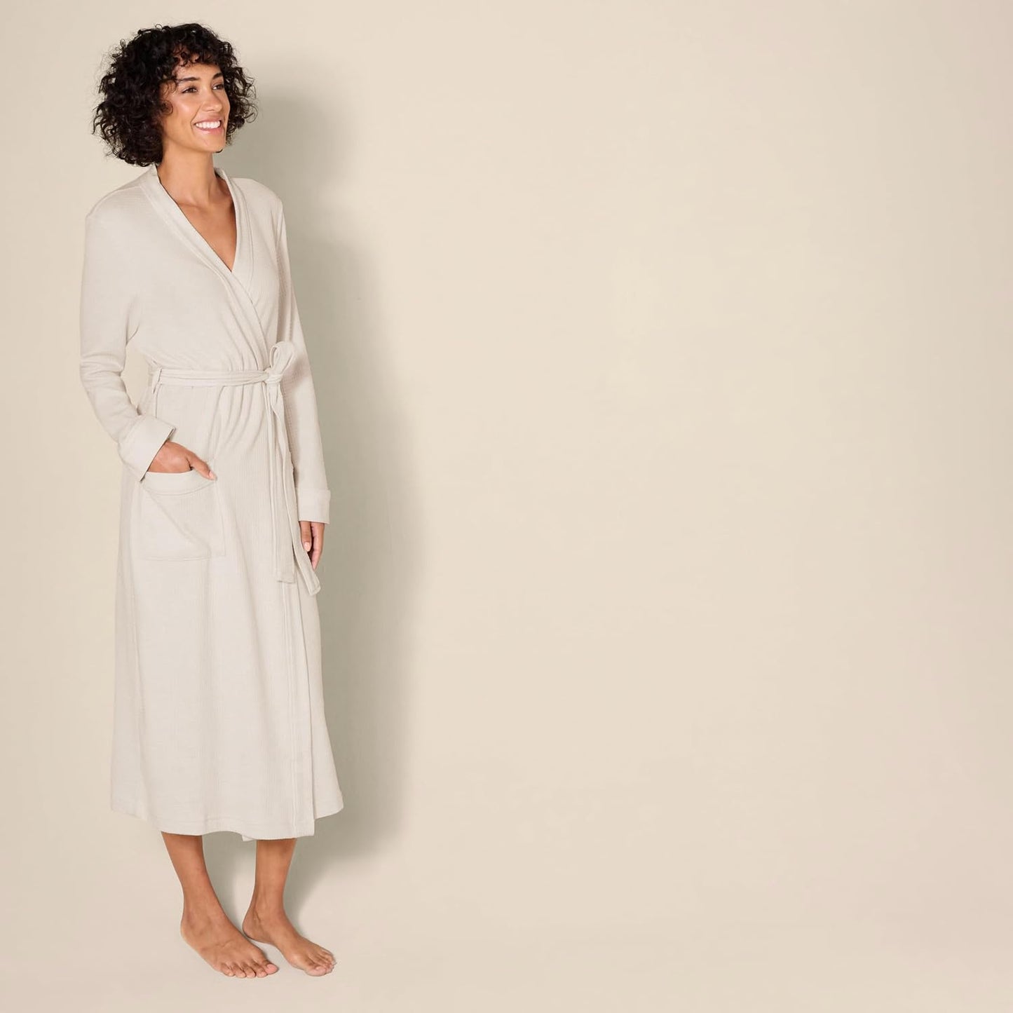 Amazon Essentials Women's Lightweight Waffle Full-Length Bath Robe (Available in Plus Size)