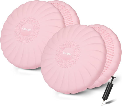 kisnbld Wobble Cushion, Extra Thick Wiggle Seat for Sensory Kids, Non-slip Balance Disc with Inflation Pump for Adults Core Strength, Posture Improvement & Physical Therapy (13.5in/34cm)
