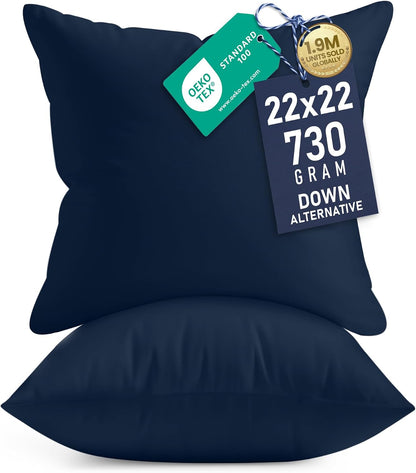 Utopia Bedding 12x20 Pillow Inserts, Set of 2, White – Indoor Decorative Throw Pillows for Bed, Sofa & Couch – Soft, Supportive & Fluffy Cushion Inserts