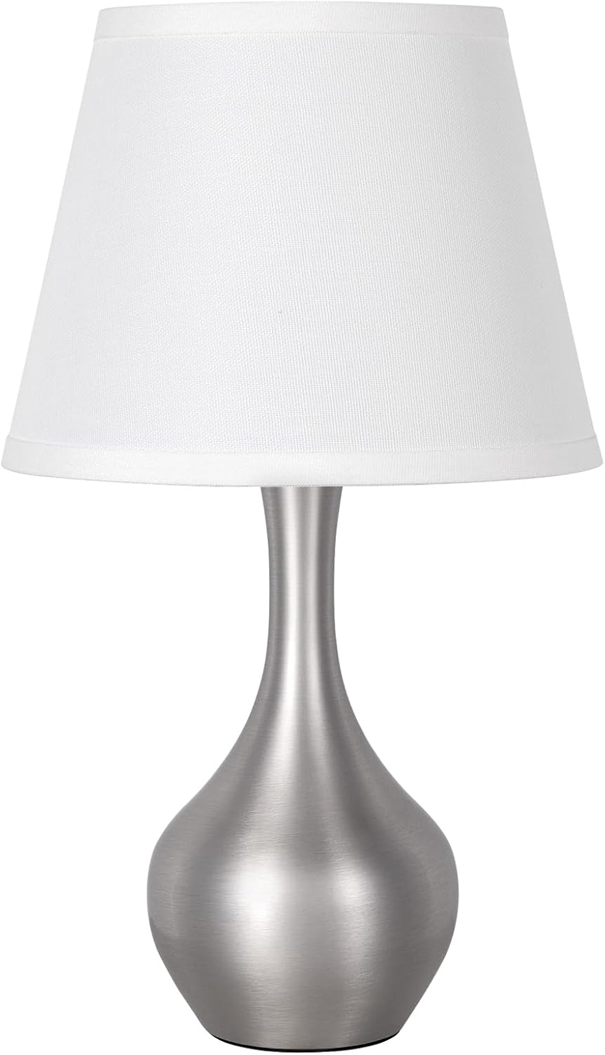 Seealle 16.1" Touch Table Lamps for Nightstand, 3-Way Dimmable Small Bedroom Lamps for Night Stands, Black Bedside Lamps for Living Room, Kids Room, End Table