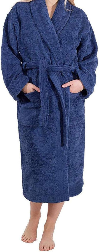 Ramesses Bathrobe Mens,Premium Thick Terry Cloth Bathrobe,Towel Bath robe Long–Staple Combed Men's Cotton Robe