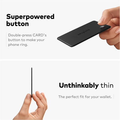 Chipolo CARD – Rechargeable Wallet Tracker Card, Bluetooth Tracker