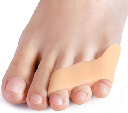 Povihome 10 Pack Pinky Toe Separator and Protectors for Overlapping Toe, Curled Pinky Toes - Spacers for Morton's Neuroma Pain Relief