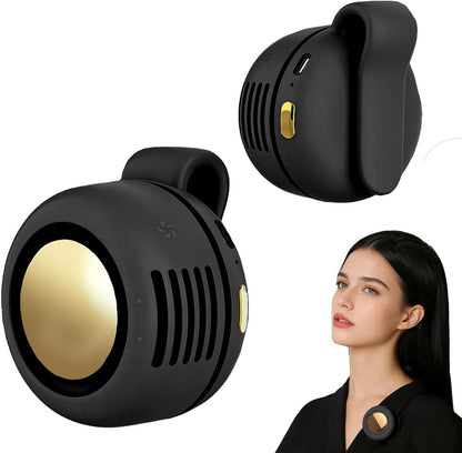 Portable Fan,Clip On Waist Bladeless, Ultra-Quiet Personal Mini Neck Fan