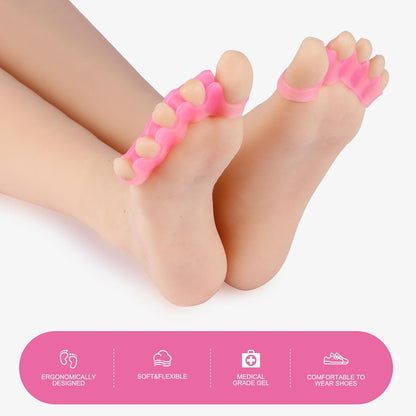 White Gel Toe Separators for Bunions and Hammertoes – 1 Pairs