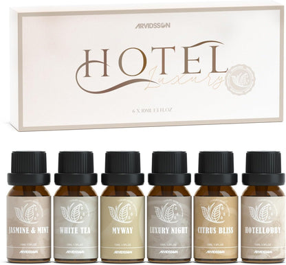 ARVIDSSON Floral Essential Oils Set, Natural Flower Essential Oil Gift for Women - Rose, Gardenia, Cherry Blossom, Honeysuckle, Lilac, Blue Lotus, Scented Oil for Diffuser, Valentines Day Gift for Her