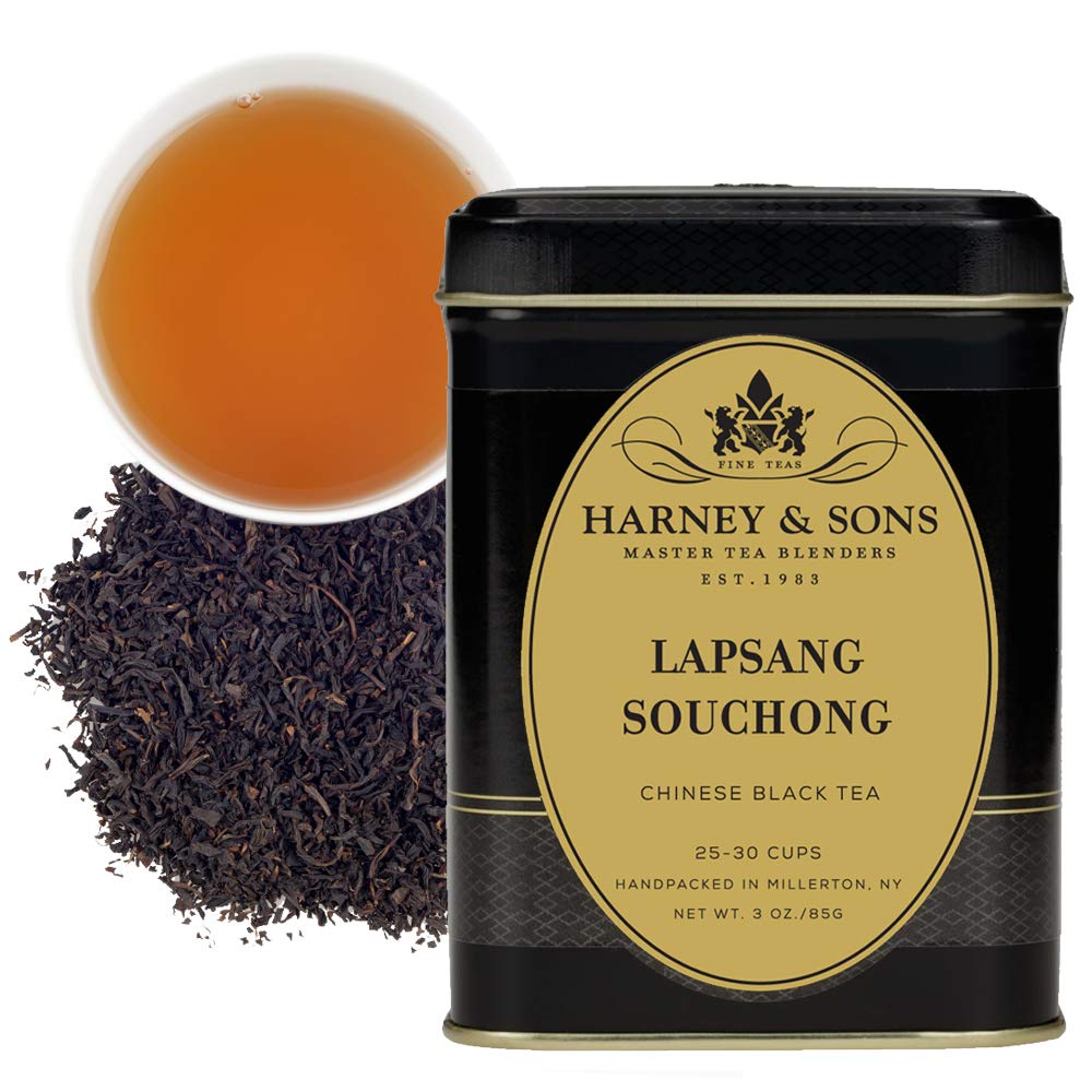 Harney & Sons Victorian London Fog, 4oz Loose Leaf Black and Oolong Tea with Bergamot, Lavender, and Vanilla, Hearty English Black Tea Blend, Stocking Stuffer