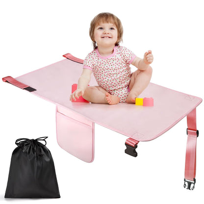 COZYBONDER Toddler Airplane Bed, Kids Airplane Seat Extender Travel Bed, Kids Airplane Travel Essentials, Airplane Must Have for Toddlers, Portable Plane Foot Rest for Flights