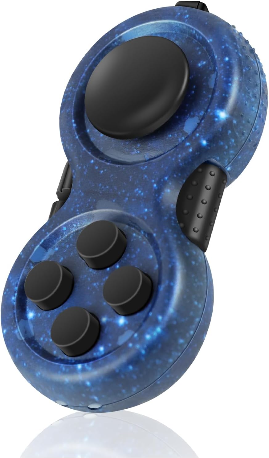 Original Fidget Toy Game, Rubberized Classical Controller Fidget Concentration Toy with 8-Fidget Functions and Lanyard - Excellent for Relieving Stress and Anxiety