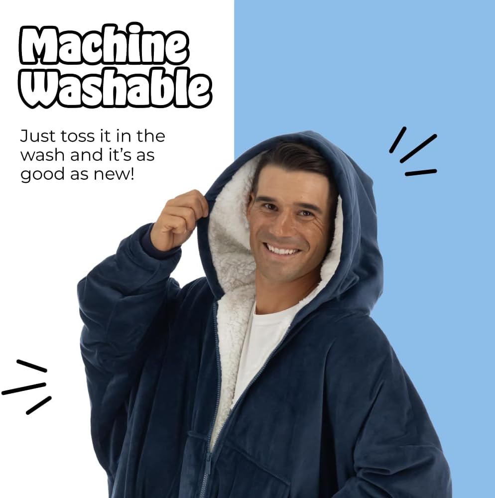 THE COMFY Original | From Shark Tank | Patented | Oversized Sherpa Wearable Blanket Hoodie| Gift for Women & Men | One Size