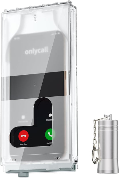 Portable Phone Lock Box, US Patented Magnetic Cell Phone Jail, Transparent Visible Calls Anti-Distraction Lock Case for iPhone Android, Students Exam Museum Anti Unauthorized Photography