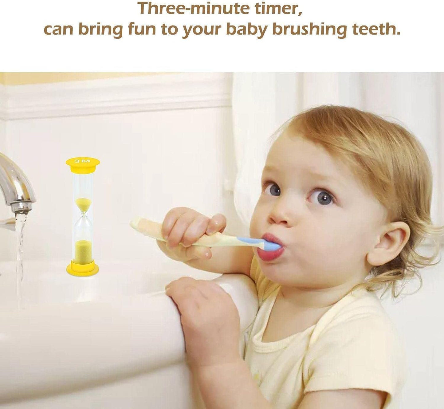 Sand Timer 6 Colors Hourglass Sandglass Sand Clock Timer 30sec / 1min / 2mins / 3mins / 5mins / 10mins (Pack of 6). for Classroom Game Home Office, Toothbrush Timer for Children Kids