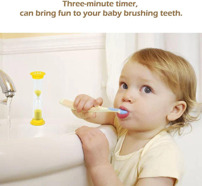 Sand Timer 6 Colors Hourglass Sandglass Sand Clock Timer 30sec / 1min / 2mins / 3mins / 5mins / 10mins (Pack of 6). for Classroom Game Home Office, Toothbrush Timer for Children Kids
