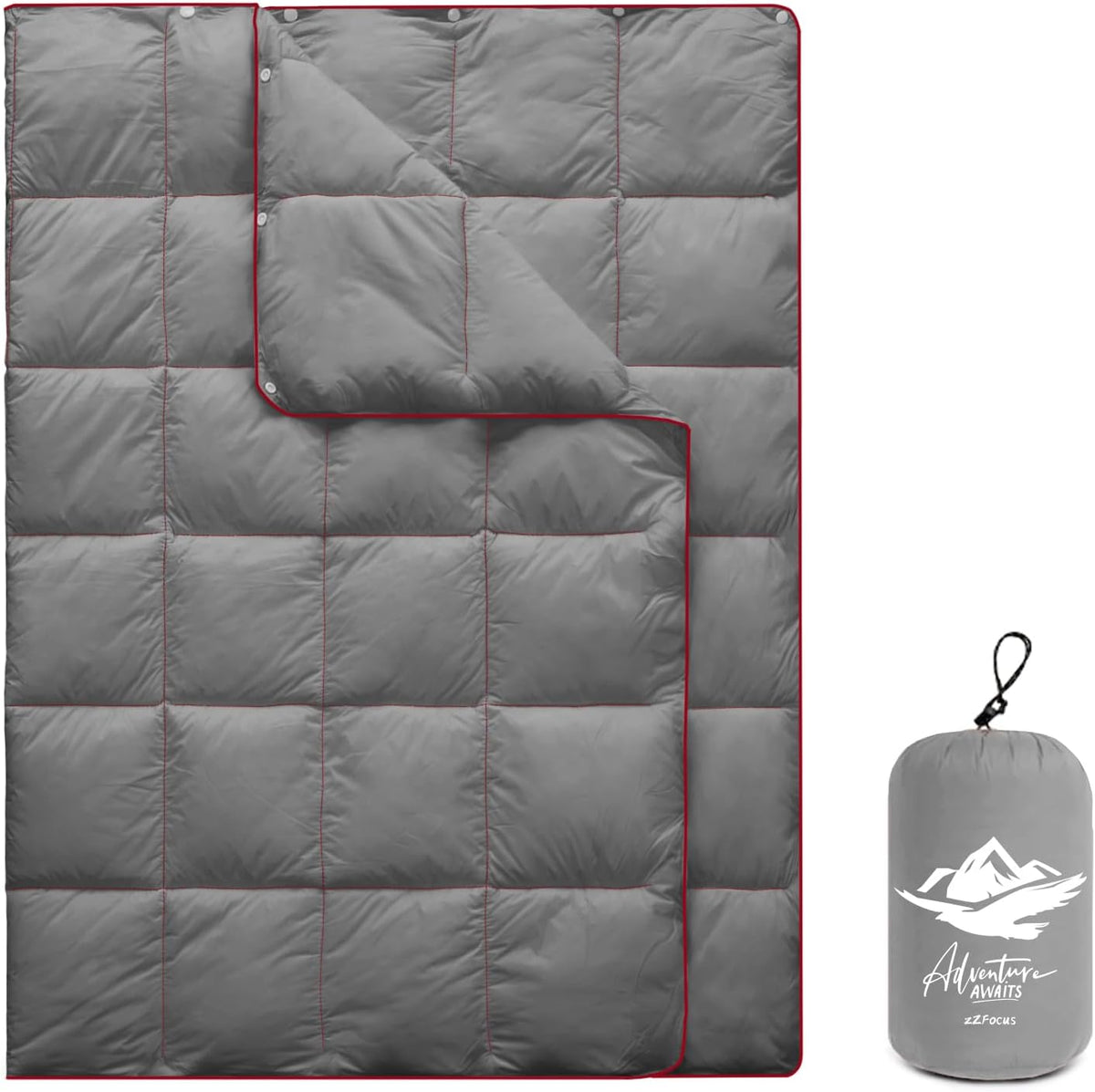 Mini Camping Blanket Lightweight Puffy Camp Blanket