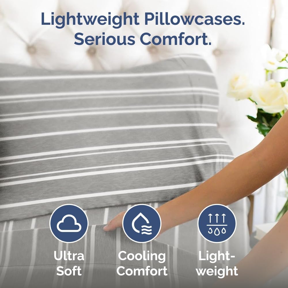 Standard Pillow Cases Set of 10 - Ultra Soft Hotel Quality Pillowcase Covers - Comfy, Cozy & Wrinkle Free - Shrink, Stain and Fade Resistant - Machine Washable Pillow Protectors - 10 Pcs Set - White - Colors B