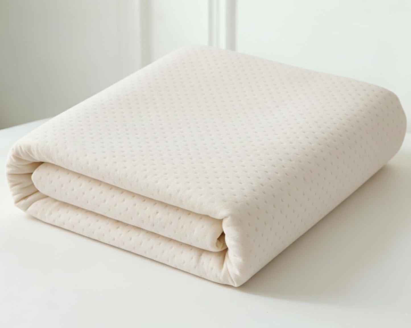 Waterproof Organic Mattress Protector Queen Size – Premium Soft Organic Cotton Surface Mattress Cover – Noiseless & Breathable 250 GSM Mattress Pad – Deep Pocket Fitted Design