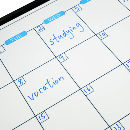 JILoffice Magnetic Dry Erase Calendar Whiteboard, 24" x 18" Monthly Board