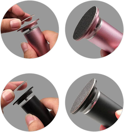Upgraded Electric Callus Remover for Feet (Adjustable Speed) Professional Electric Foot File Foot Sander Foot Grinder for Dead Skin Pedicure Tools with 60 Replaceable Sandpaper, Black