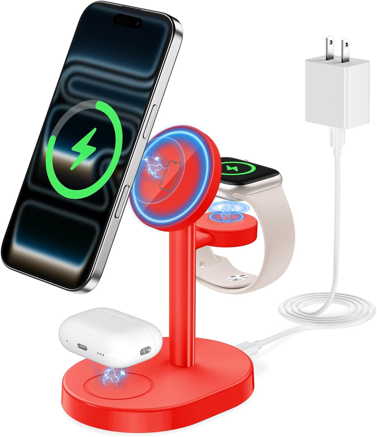 Mag-Safe Charger 3 in 1 Charging Station for iPhone Apple Watch AirPods