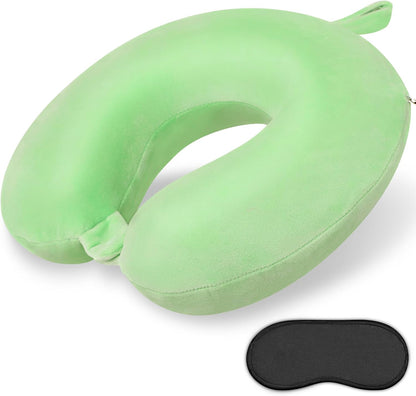 Neck Pillows for Sleeping Travel Pink Travel Pillow Comfortable U Shape Memory Foam Pillows Neck and Head Support Portable Travel Neck Pillow Suitable for Planes, Trains, Self-Driving Cars