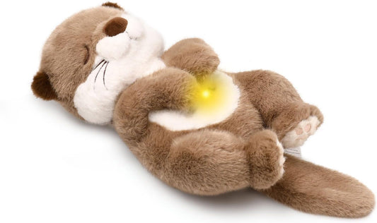 LUKETURE Breathing Otter Stuffed Animal Plush Toy