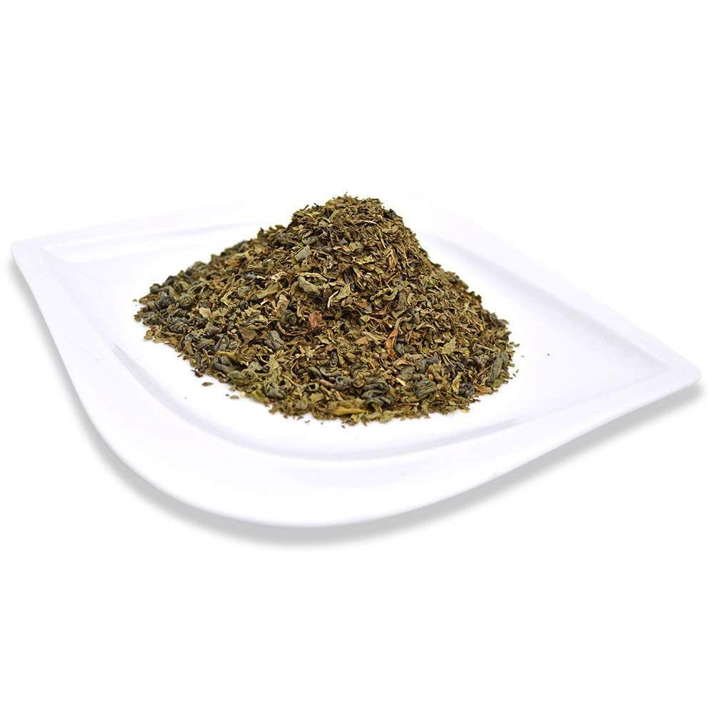 Positively Tea, Organic Spearmint Green, Green Tea, Loose Leaf, 16 Ounce