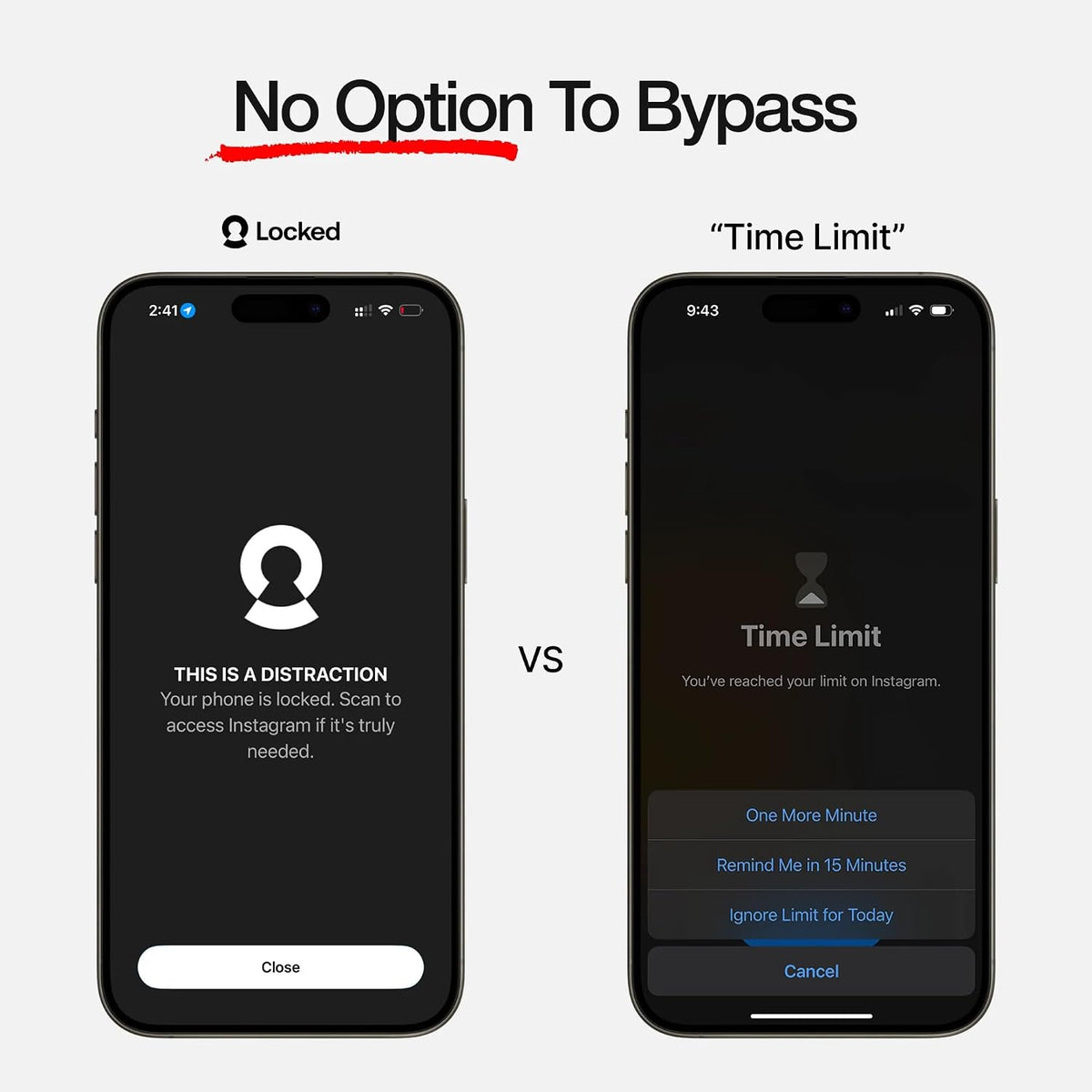 Locked Card Physical App Blocker & Screen Time Control, Subscription-Free