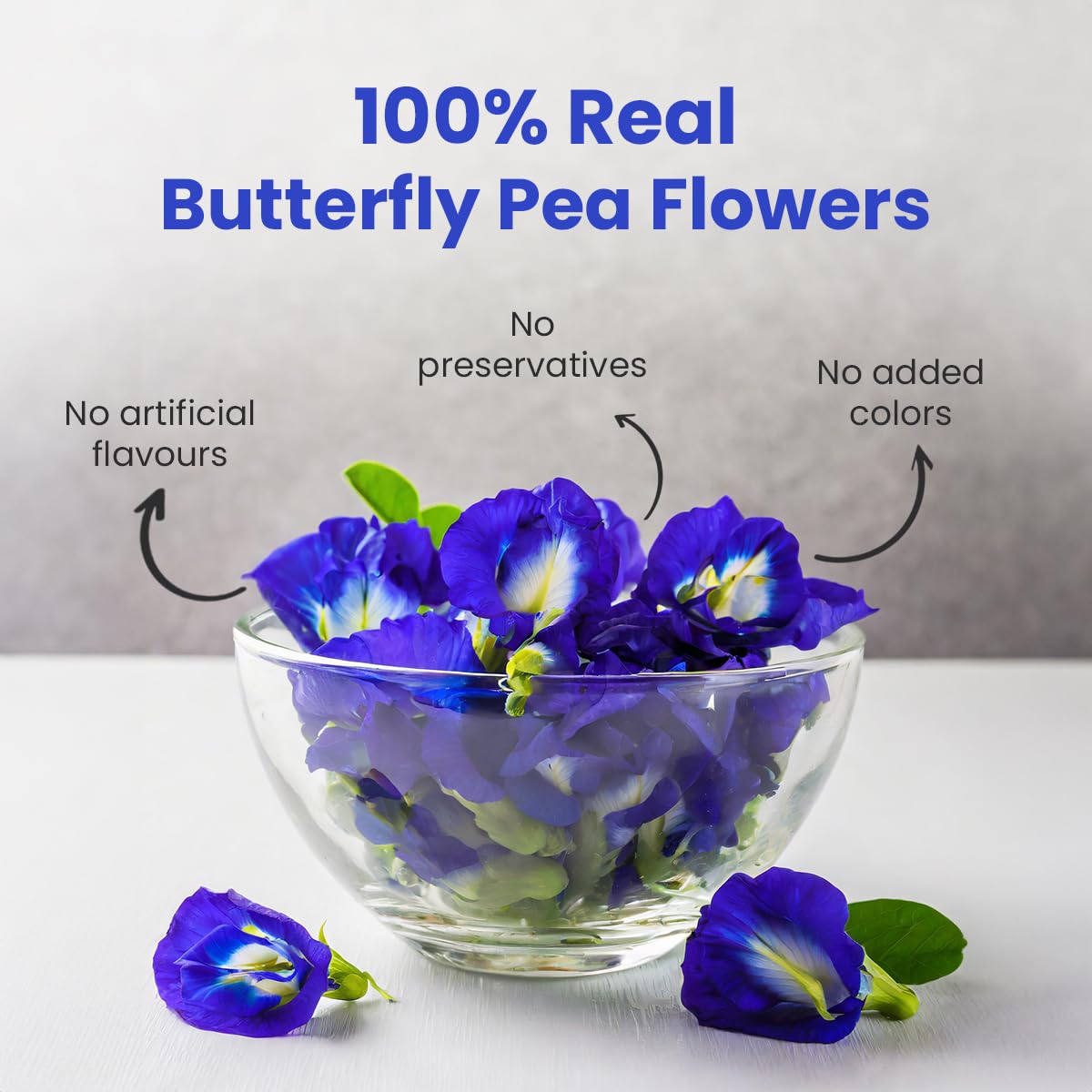 BLUE TEA - Butterfly Pea Flower Tea - 2.11 Oz (150+ Cups) | Antioxidant Rich | Chemical Free - Herbal Tea - Caffeine free - Non Bitter - No Preservatives | Zipper Pack
