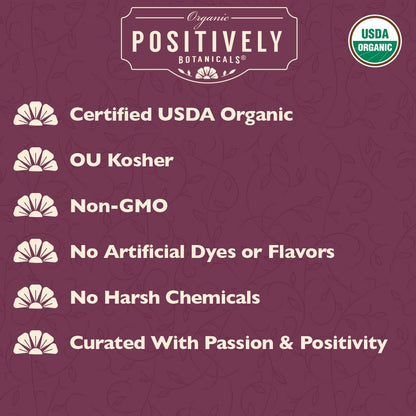 Positively Botanicals, Organic Rosehips, Loose Leaf, 4 Ounce