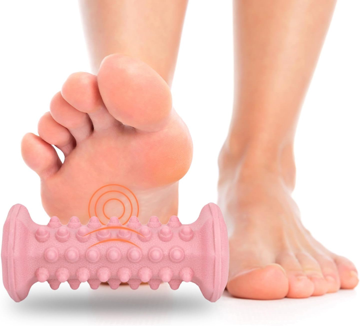 Foot Massager Roller for Plantar Fasciitis, Portable Reflexology Tool | Deep tissue massage for feet, calf, arch and heel pain. for plantar fasciitis relief, home, office and travel use