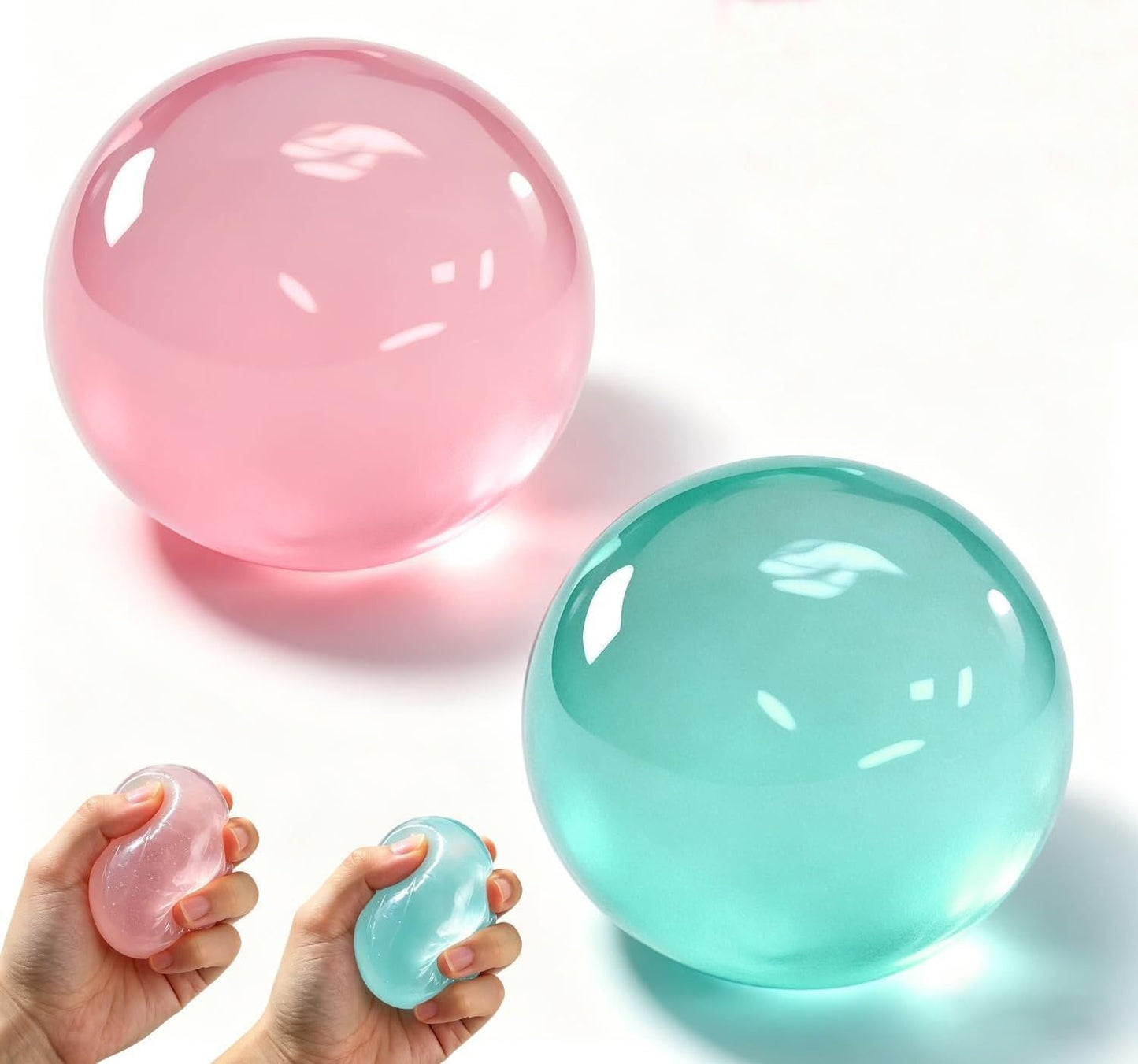Coconut Oil Squishy, 2026 New Coconut Oil Stress Ball, Handmade Slow Rising Fidget Squeeze Toy for Stress Relief, Squeeze the Stress Away (Blue)