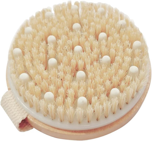 Bamboo Dry Body Brush Shower Exfoliating Bath Brushes Body Scrubber