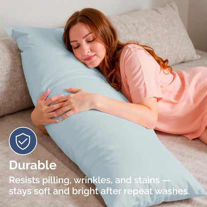 Standard Pillow Cases Set of 10 - Ultra Soft Hotel Quality Pillowcase Covers - Comfy, Cozy & Wrinkle Free - Shrink, Stain and Fade Resistant - Machine Washable Pillow Protectors - 10 Pcs Set - White - Colors B