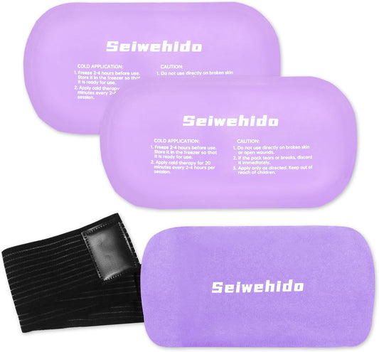 Ice Packs for Injuries Reusable Gel 2 Hot Cold Compress Therapy Pack
