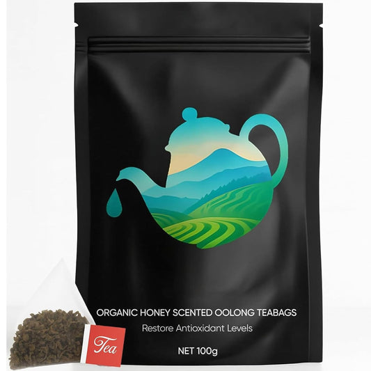 Oolong Tea Bags – Organic Whole Leaf Oolong – 20 Bags (5g Each) – Natural Relaxing Tea for Calm Mind & Healthy Lifestyle – Premium Organic Oolong Tea (1)