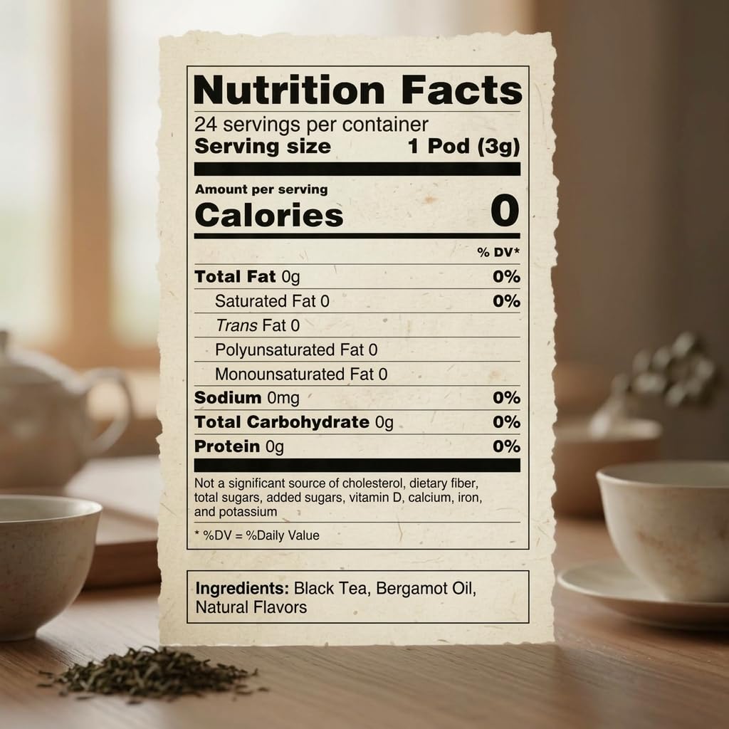 Johou Earl Grey Tea Pods for K-Cup Brewer, 24 pods
