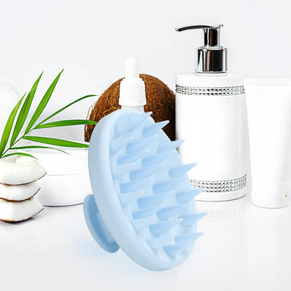 Meartchy Silicone Scalp Massager, Scalp Scrubber for Hair Growth with Soft Bristles, Scalp Exfoliator Brush Dandruff Removal Shampoo Brush for Wet Dry Scalp Care (Mint Green)