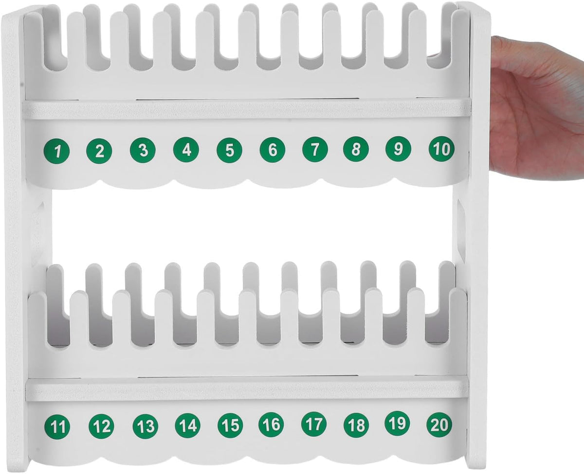 Toddmomy Xmas Cell Phone Holder Stand 20 Grids 2-Tier Plastic Desktop