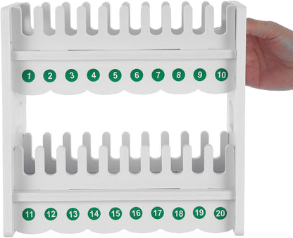 Toddmomy Xmas Cell Phone Holder Stand 20 Grids 2-Tier Plastic Desktop