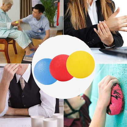 3 PCS Physical Therapy Hand Exercise Balls, Stress Balls for Adults