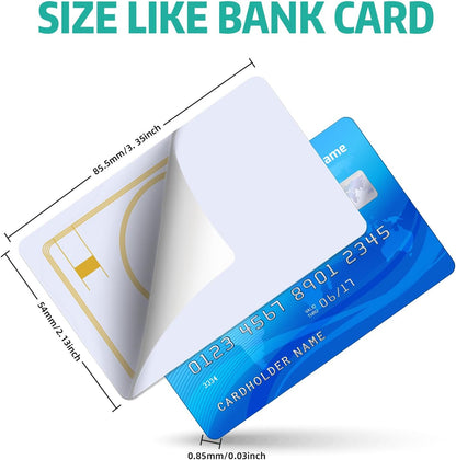 NFC Cards NFC Tags NFC Business Card NFC 215 Cards Blank 504 Bytes Programmable NFC Tags iPhones Compatible with NFC Enabled Mobile Phones & Devices (PVC-WHITECARD)