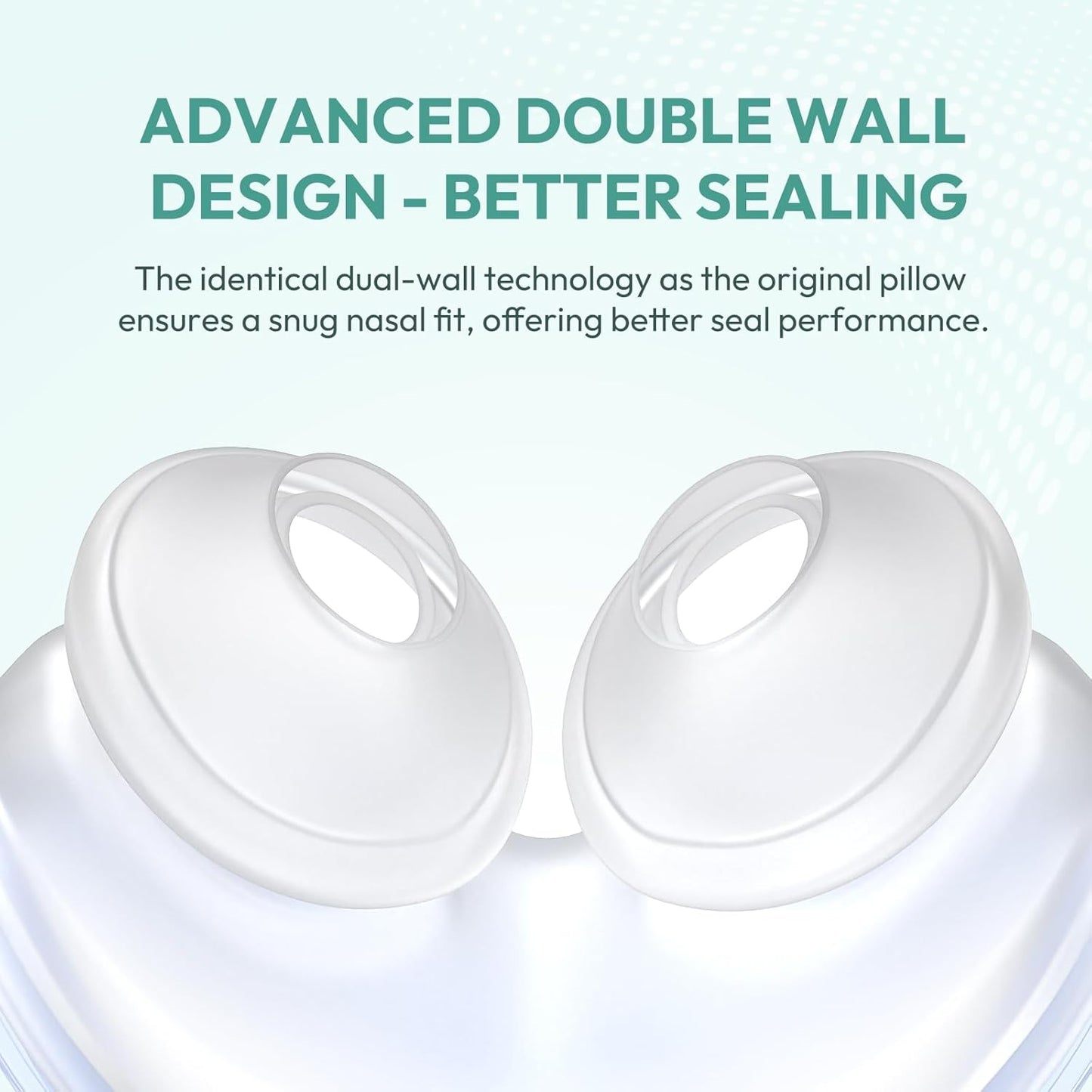 3 Packs Replacement Nasal Pillow Cushion for ResMed AirFit P10, Ultra-Soft Silicone, Better Sealing, Minimize Leakage, Reduce Pressure Points, CPAP Supplies Accessories, Size Large