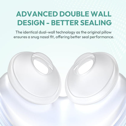 3 Packs Replacement Nasal Pillow Cushion for ResMed AirFit P10, Ultra-Soft Silicone, Better Sealing, Minimize Leakage, Reduce Pressure Points, CPAP Supplies Accessories, Size Large