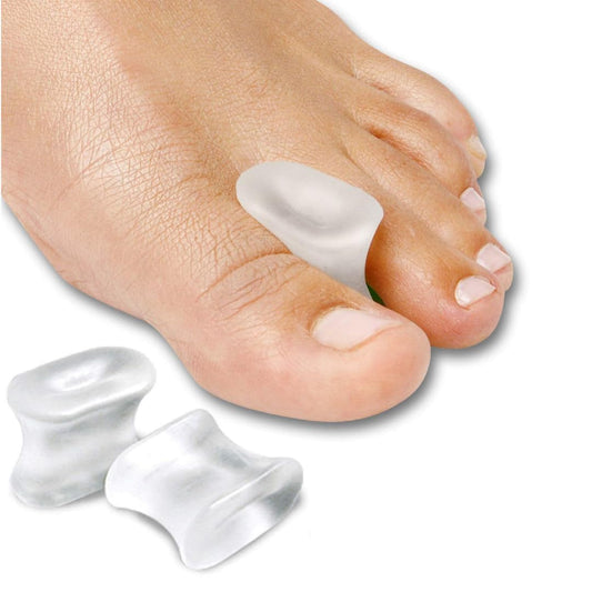 NatraCure Gel Toe Spacers 12 Pack - Helps with Bunions, Corns, Blisters, Rubbing & Overlapping Toes - Toe Separators for Women & Men to Correct Toes