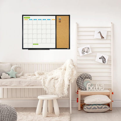 JILoffice Magnetic Dry Erase Calendar Whiteboard, 24" x 18" Monthly Board