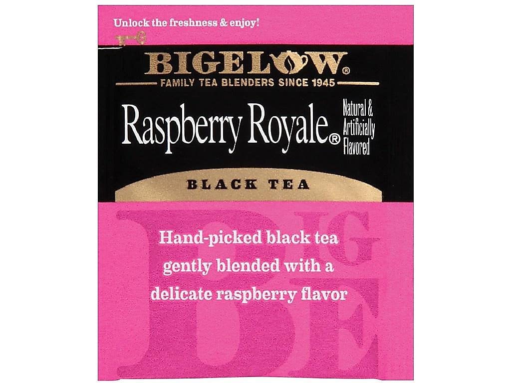Bigelow Tea 003401 Raspberry Black Tea, Raspberry, 0.34 lbs, 28/Box